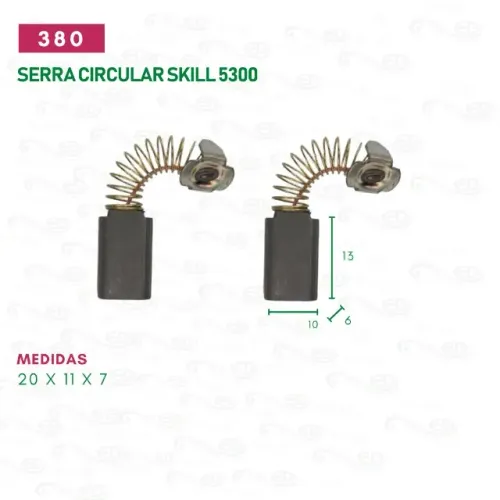 escova carvão para serra circular skill motor reparocod: 380