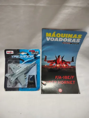 Miniatura Jato F/A-18E/F Super Hornet Maisto Lacrado com Revista 