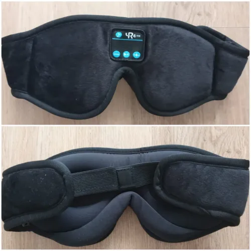 Máscara de Sono com Bluetooth e Alívio de Pressão
