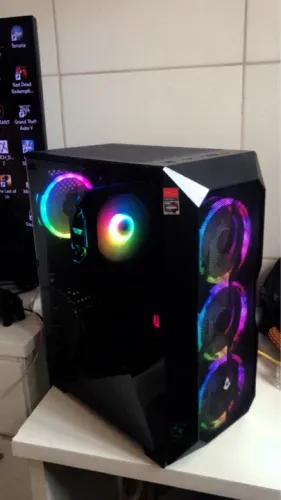 COMPUTADOR GAMER RGB: RX 6600 24gb RAM 3tb SSD