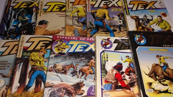 Lote de revistas gibis HQs antigos Tex.