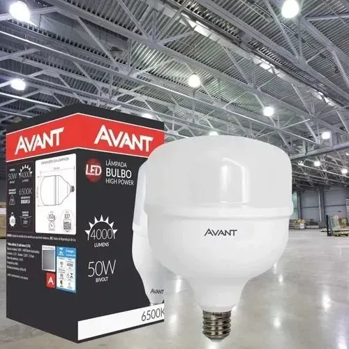 Lâmpada LED Bulbo High Power 50W 6500K Avant