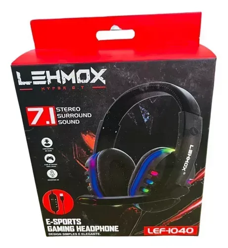 Headset Fone De Ouvido Gamer Rgb Entrada Usb PC