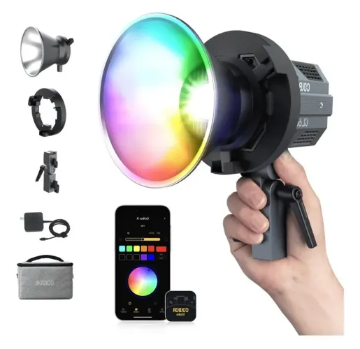 Iluminador Led Rgb 65w Colbor CI60r Tocha