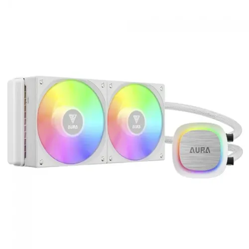 Water Cooler Gamdias Aura Gl 240 V2, 240mm, Argb, IntelAmd, White