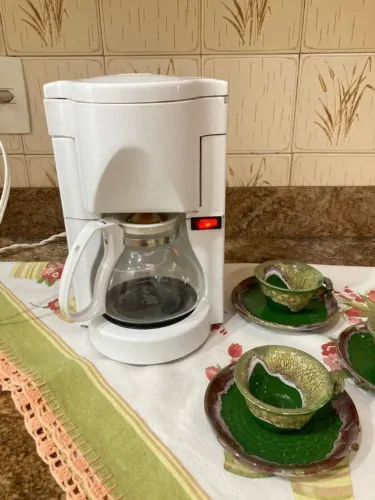 Cafeteira vintage Black & Decker branca 20 cafés - funciona perfeitamente