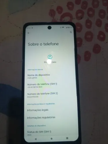 Moto G60S 128 gigas memória