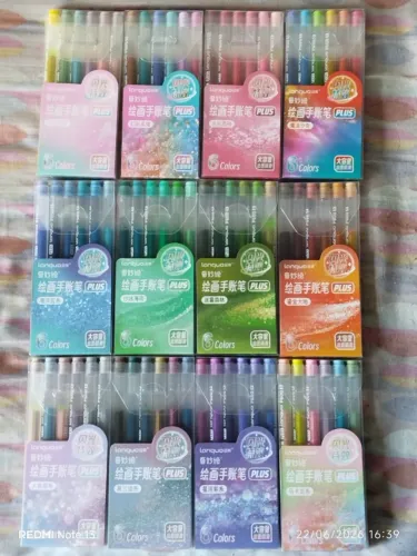 Languo Gel Pens Plus - canetas de gel glitter 1.0mm - 72 cores