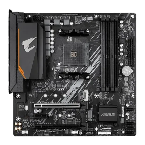 Placa Mãe AM4 Gigabyte B550M Aorus Elite +Nfc + Caixa / Acessórios