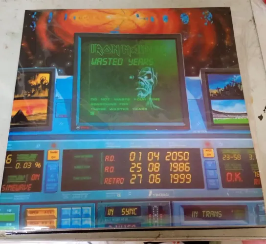 Lp Iron Maiden Anos desperdiciados (argentino, single, capa plotada)