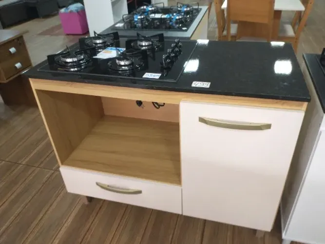 Armário e fogão cooktop 4 e 5 bocas com ótimos preços.