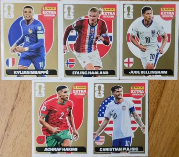 Figurinhas Extra(Legend) Gold/Prata/Bronze/Bordô da Copa do Mundo 2026