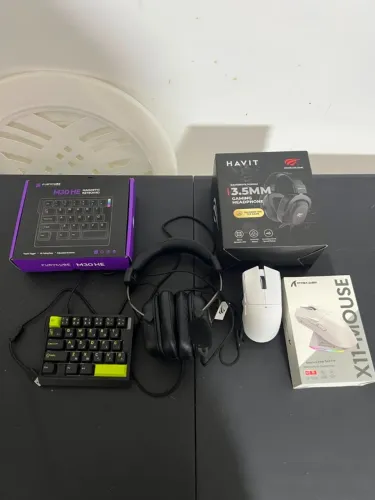 Kit Gamer Alta Performance - Teclado Magnético, Headset e Mouse