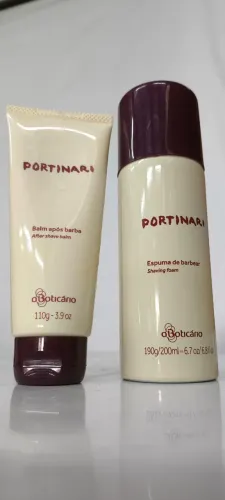 Kit Portinari O Boticário: Balm Após Barba 110g + Espuma de Barbear