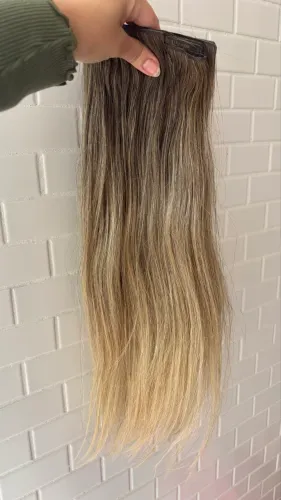 Mega Hair Loiro Brasileiro 55 cm
