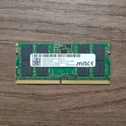 Memória Ram Notebook 16GB DDR5 5600Mhz Micron SODIMM CL46
