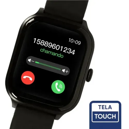 Smartwatch Get Watch Light Tela Touch HD 43mm Bluetooth 5.0 Preto
