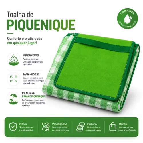 Tapete de piquenique esteira 