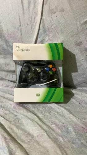 Controle Xbox 360 Sem Fio Preto - Novo na Caixa