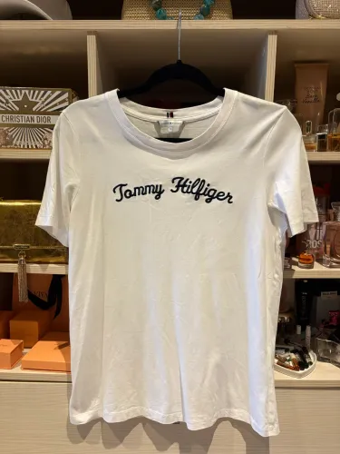 Camiseta Tommy Hilfiger Feminina Branca Original M - Frete Grátis