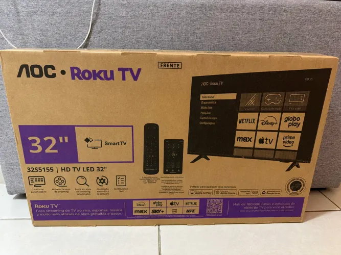 Televisão AOC led 32 polegadas Nova