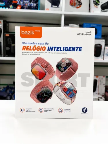 Smartwatch W73 Pro Max | Faz e Recebe Chamadas | IP67 | Tela Grande