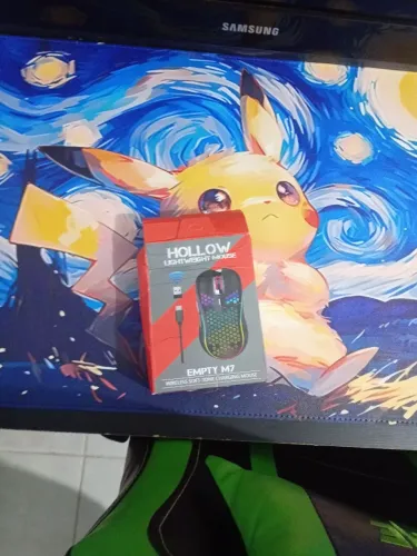 Vendo mouse com fio caixa ilustrativa