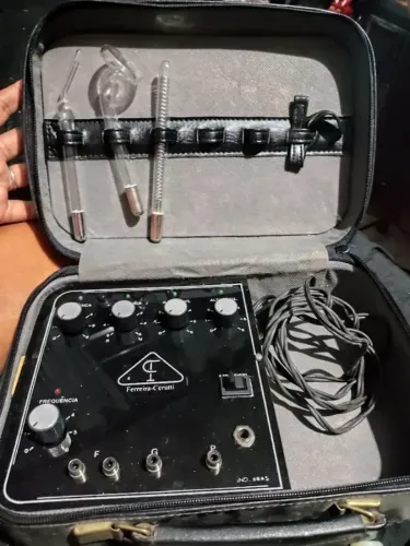 Antiguidade Colecionador Maleta de eletro terapia e estetica