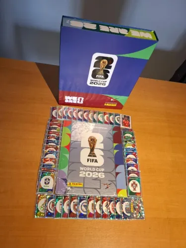 Álbum de Figurinhas Copa 2026 (Capa Dura Prata) Completo P/ Colar.