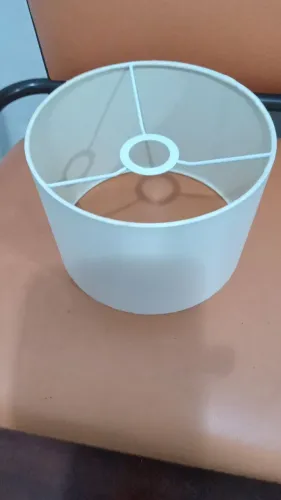 Cúpula  de abajur  branco 