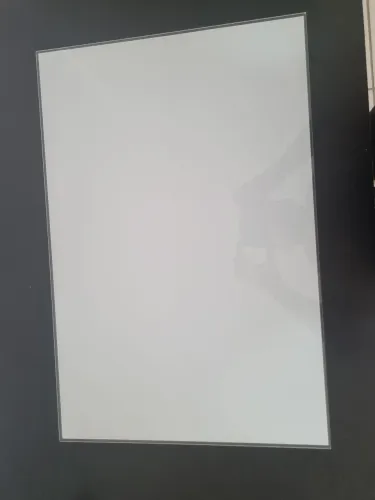 Quadro de vidro branco 60 x 40