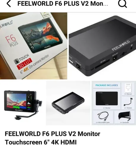 Tô vendendo esse Feelworld F6 Plus