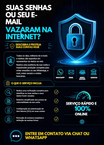 Blindagem Digital e Proteção de Contas (E-mail e Redes Sociais)