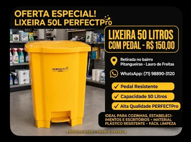LIXEIRA 50 LITROS