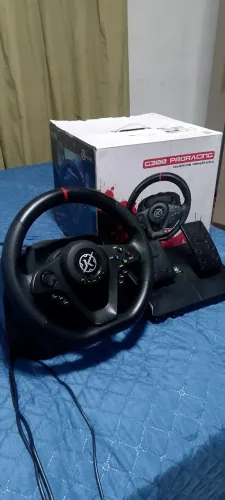 VOLANTE GAMER KALKAN G300 COM VIBRAÇÃO DUPLA