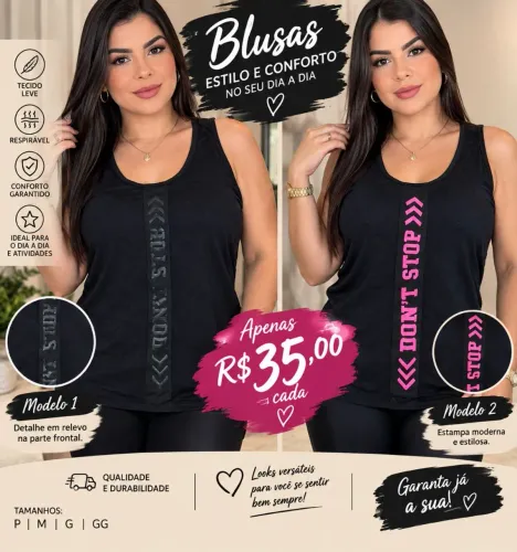 Blusas esportivas
