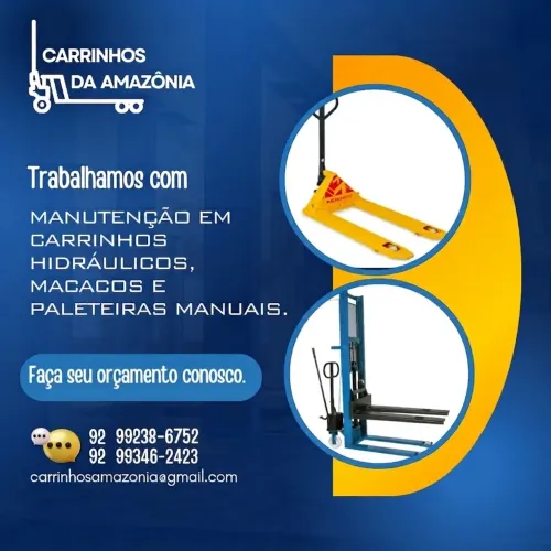 Manutenção e Conserto de Paleteiras ,Carrinhos  e macacos hidráulicos !