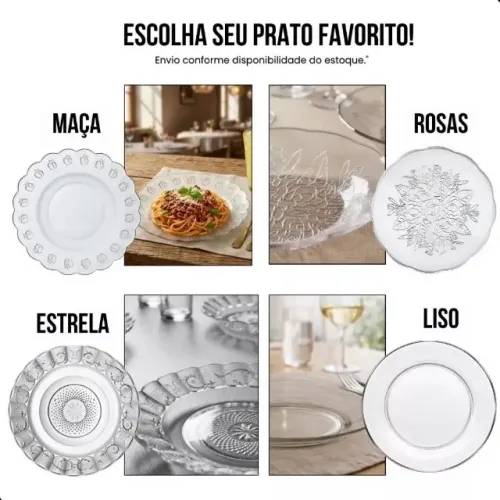 Aproveite Hoje! Aparelho de Jantar em Vidro 8 Peças | Link com Desconto