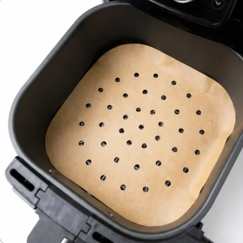 Papel perfurado protetor cesto de  Air Fryer 100 unidades 