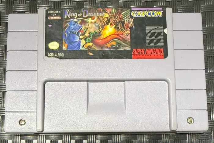 The King of Dragons SNES Americano Original Capcom Super Nintendo