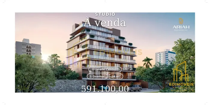 Jardim Camburi: Studio Compacto com Garden Privativo e Alto Padrão de Acabamento!