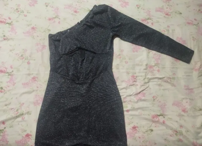 Vestido preto teca (nunca usado)