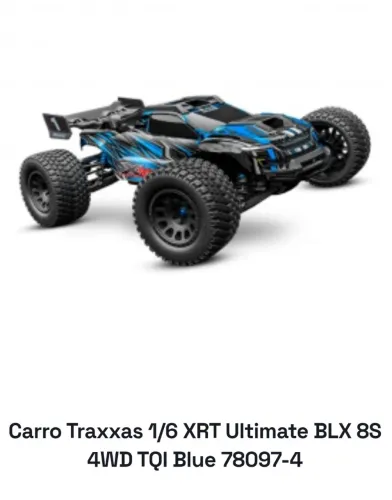 Carro Traxxas 1/6 XRT Ultimate BLX 8S 4WD TQI Blue 78097-4