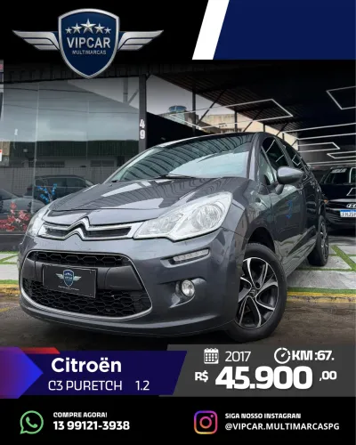 Citroen C3 Tendance Pure Tech 1.2 Flex 12V Mec. 2017