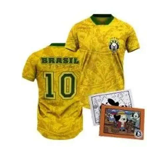 Camiseta Piticas Estampa BLUE LOCK Seleção brasileira Geek