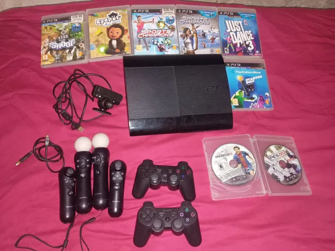 Ps3 destravado + kit moves venda ou troca leia o anúncio 
