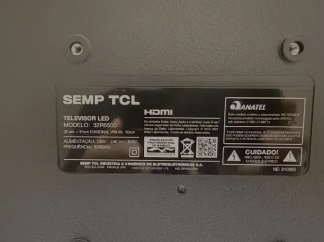 TV Semp TCL Smart Roku 32 Polegadas