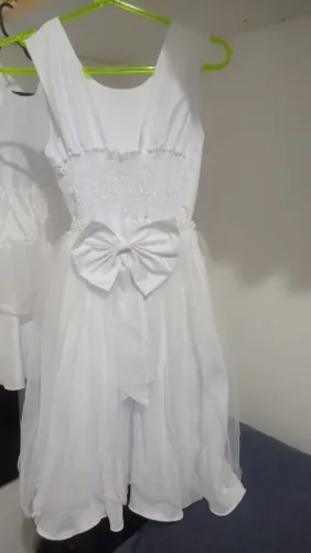 Vestido branco tamanho 6 (daminha)
