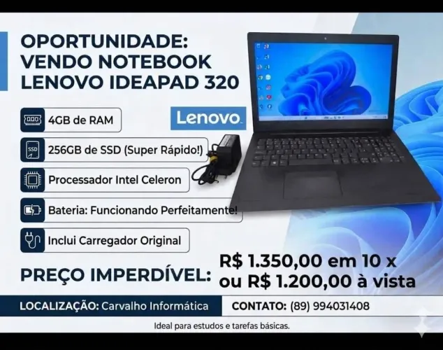 Vendo Notebook Lenovo Ideapad