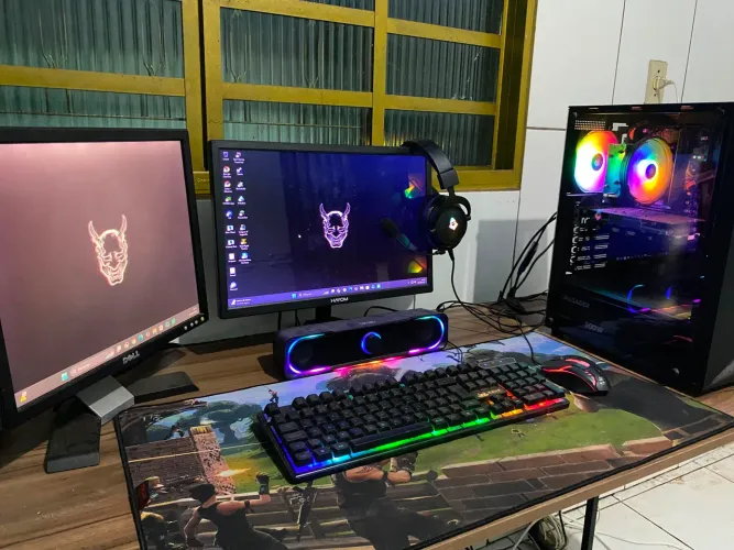 ? PC GAMER COMPLETO + 2 MONITORES | GTX 1050 Ti 4GB + i5-9400F